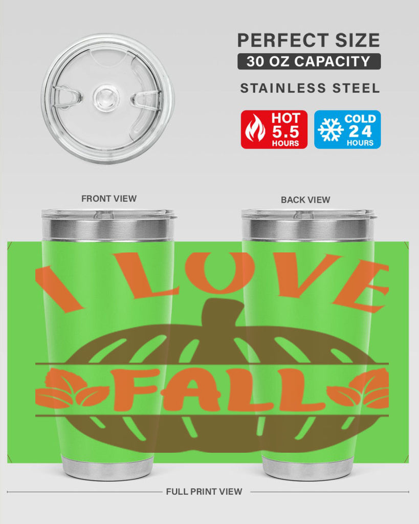 I Love Fall 337#- fall- Tumbler
