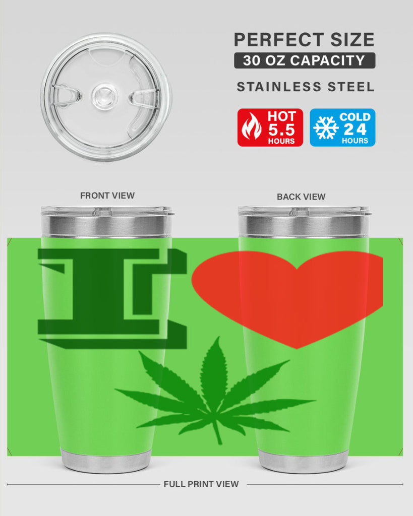 I love Cannabis 127#- marijuana- Tumbler