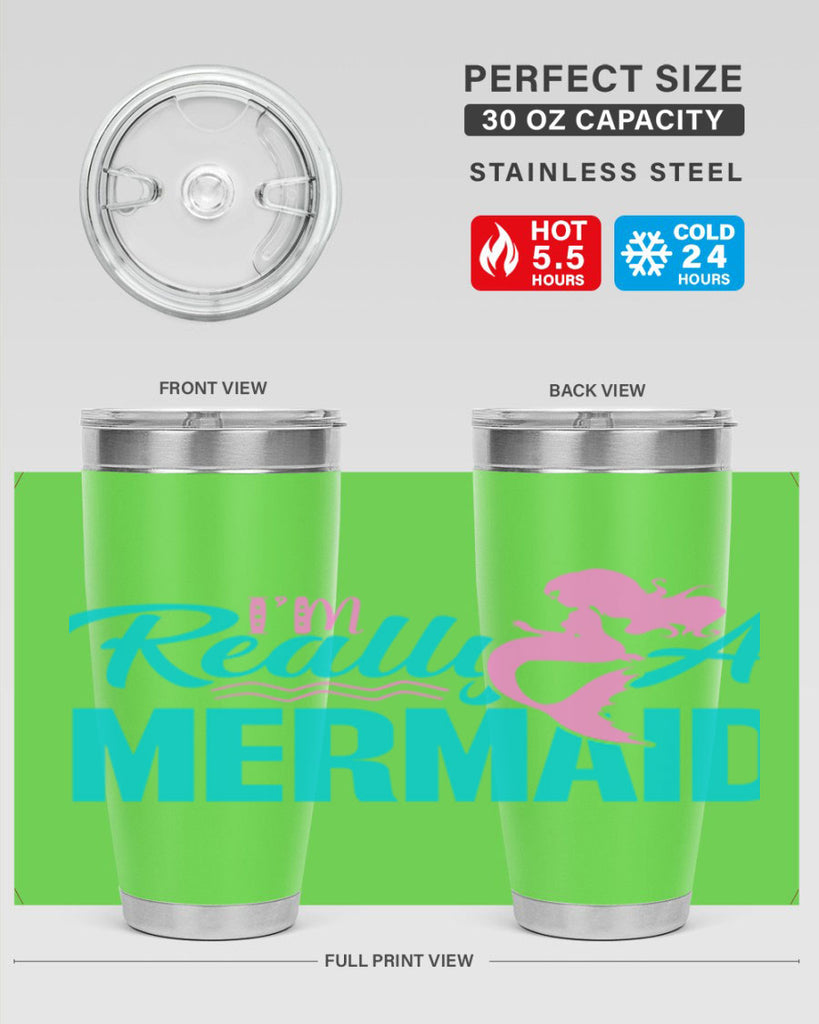 I m Really A Mermaid 212#- mermaid- Tumbler