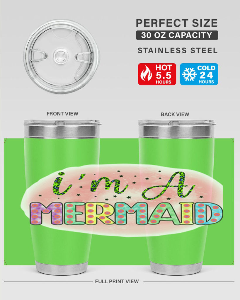 Im A Mermaid 255#- mermaid- Tumbler