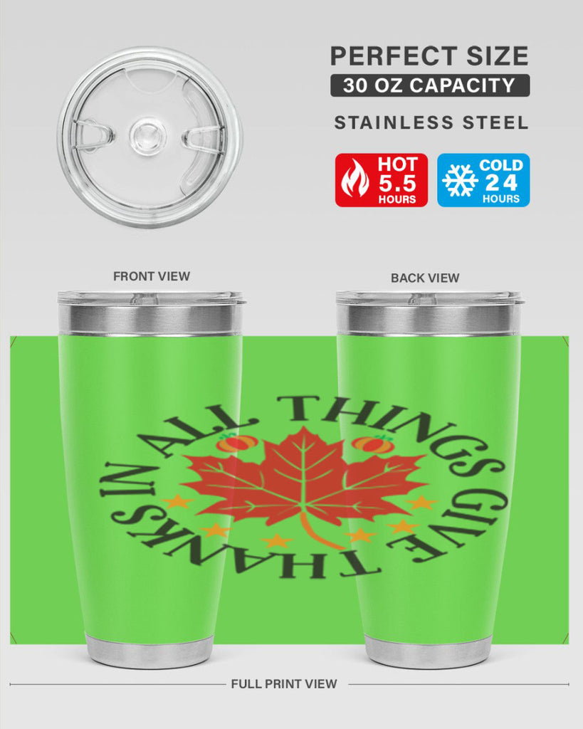 Inallthingsgivethanks 353#- fall- Tumbler