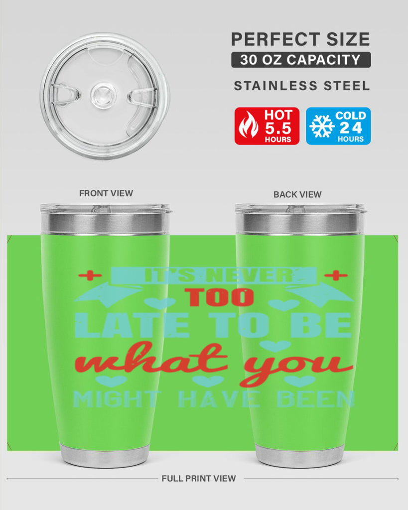 It’s never too late to be what you might have been Style 303#- nurse- tumbler