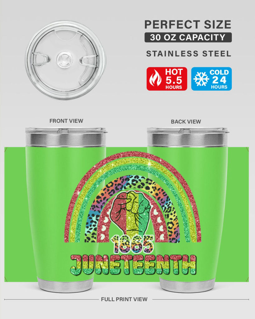 Juneteenth 1865 Rainbow 19#- Juneteenth- tumbler