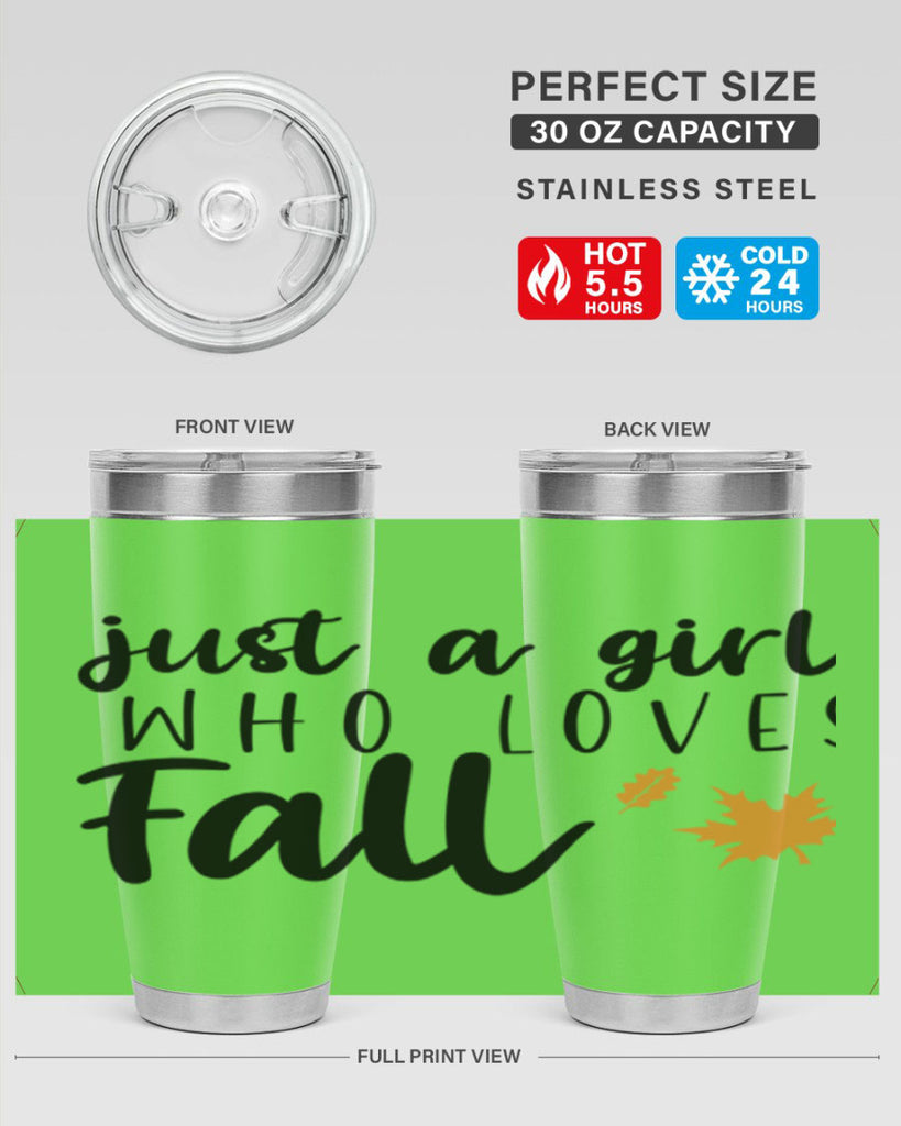Just A Girl Who Loves Fall 380#- fall- Tumbler