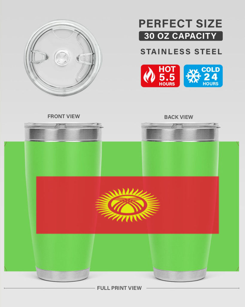 Kyrgyzstan 106#- world flags- Tumbler