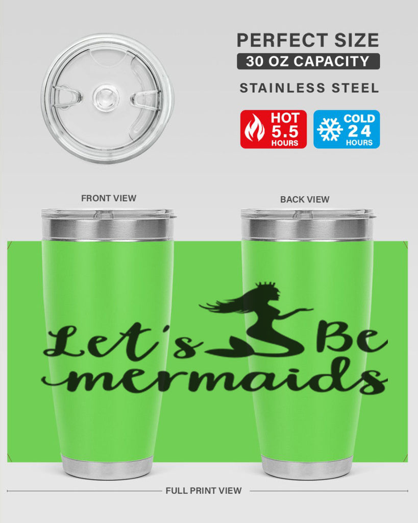 Lets be mermaids design 302#- mermaid- Tumbler