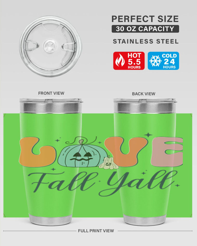 Love Fall Yall 413#- fall- Tumbler
