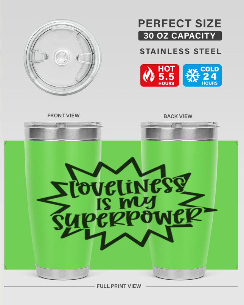 Loveliness Is My Superpower Style 53#- baby- tumbler