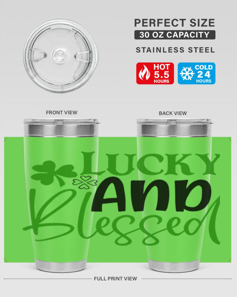 Lucky And Blessed Style 151#- St Patricks Day- Tumbler