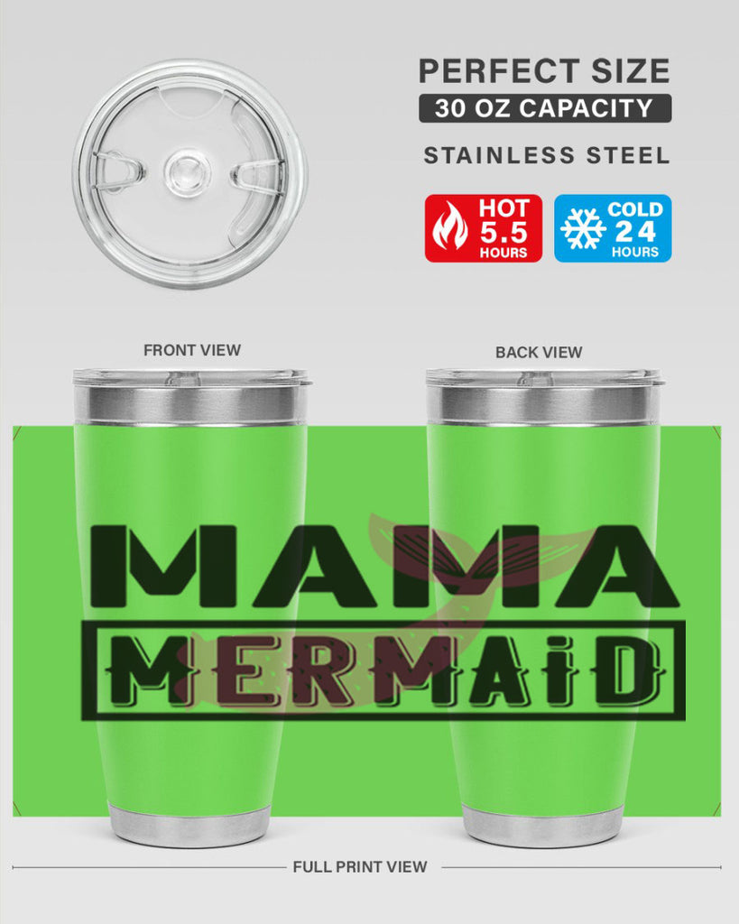 Mama mermaid 317#- mermaid- Tumbler