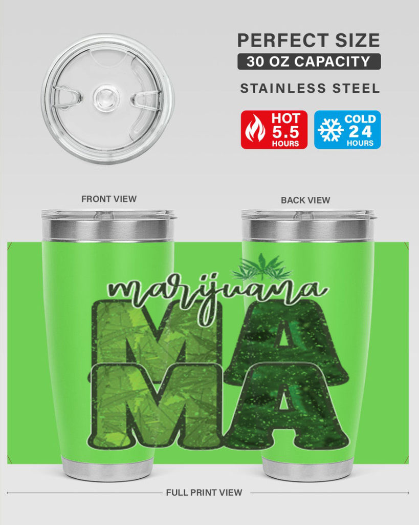 Marijuana Mama Sublimation 205#- marijuana- Tumbler