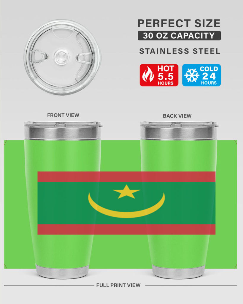 Mauritania 89#- world flags- Tumbler