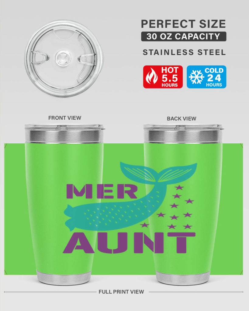 Mer Aunt 319#- mermaid- Tumbler