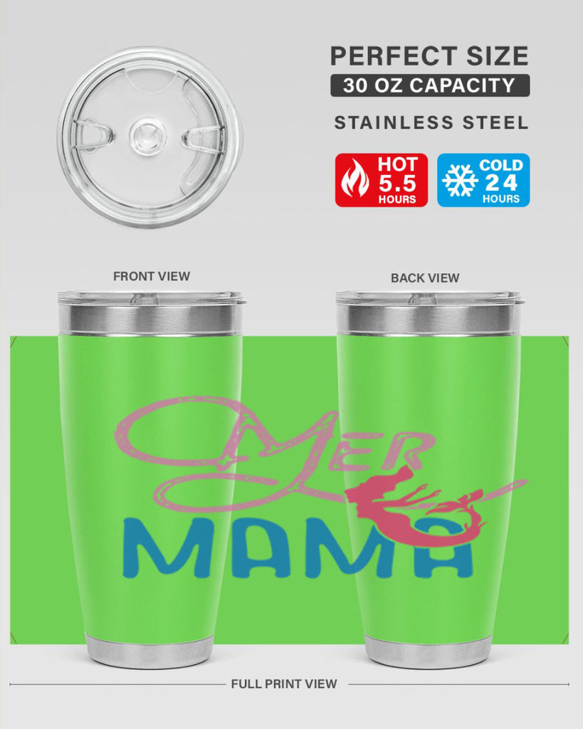 Mer Mama 333#- mermaid- Tumbler