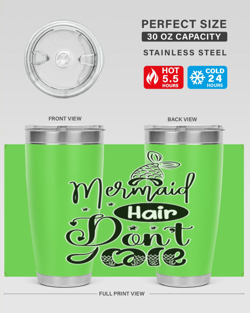 Mermaid Hair Dont Care 407#- mermaid- Tumbler