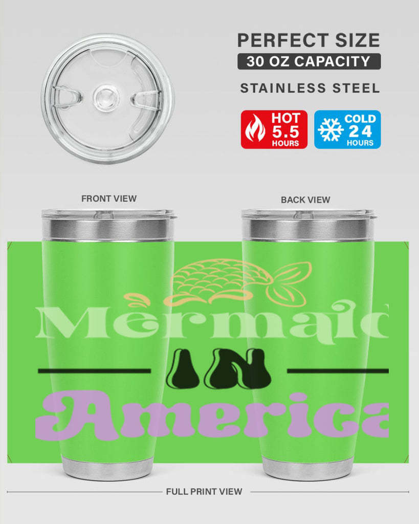 Mermaid In America 420#- mermaid- Tumbler