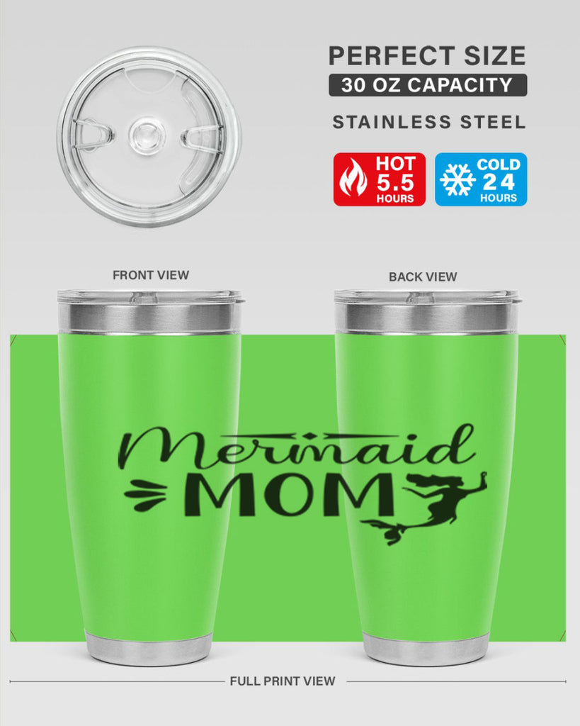 Mermaid Mom 372#- mermaid- Tumbler