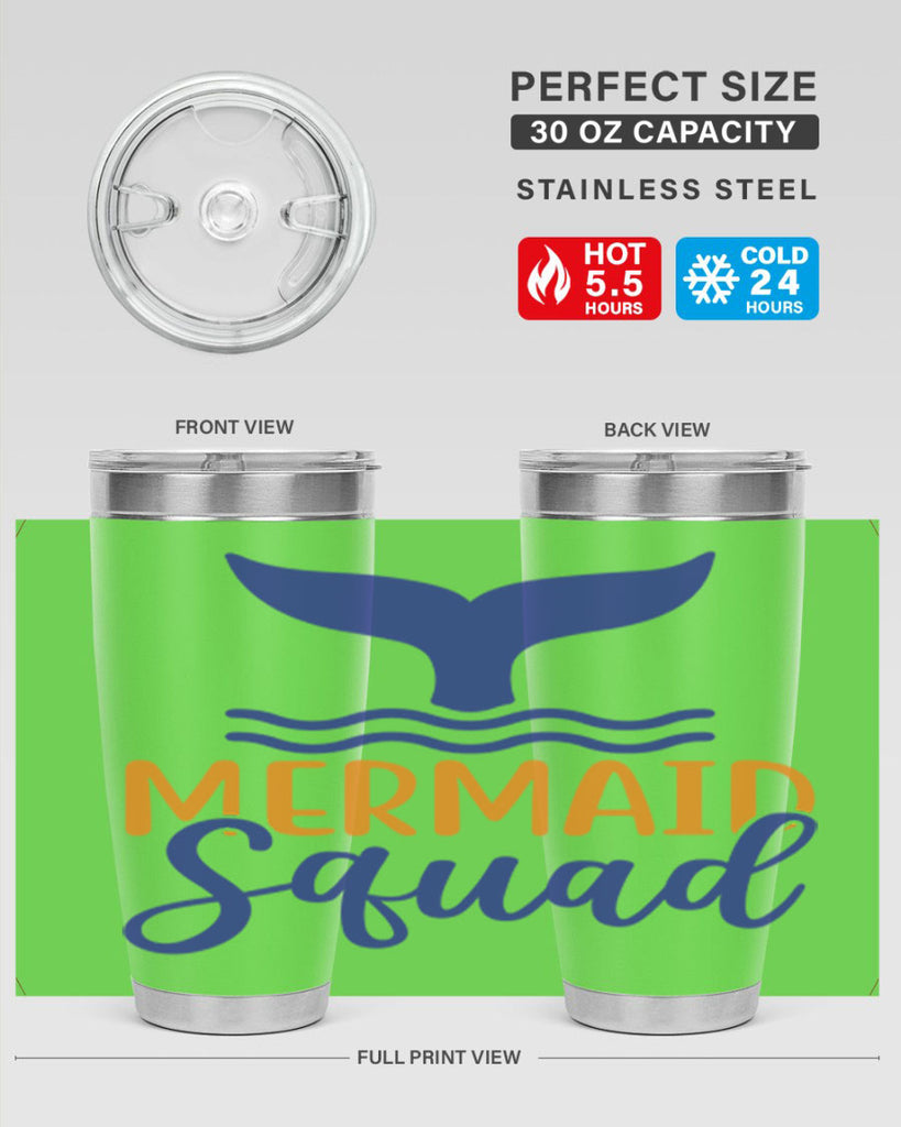 Mermaid Squad 379#- mermaid- Tumbler