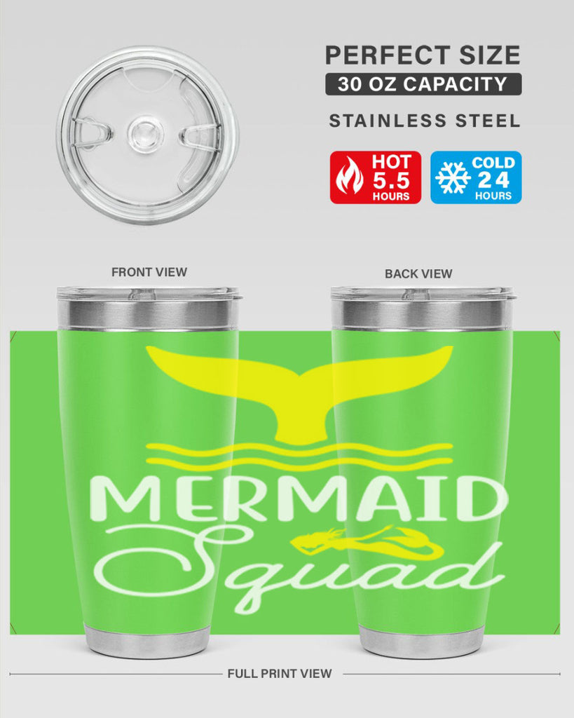 Mermaid Squad 380#- mermaid- Tumbler