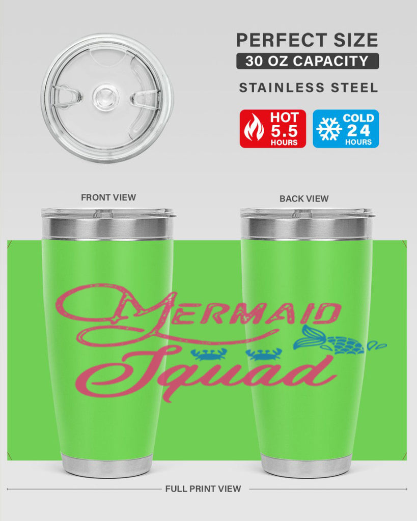 Mermaid Squad 383#- mermaid- Tumbler