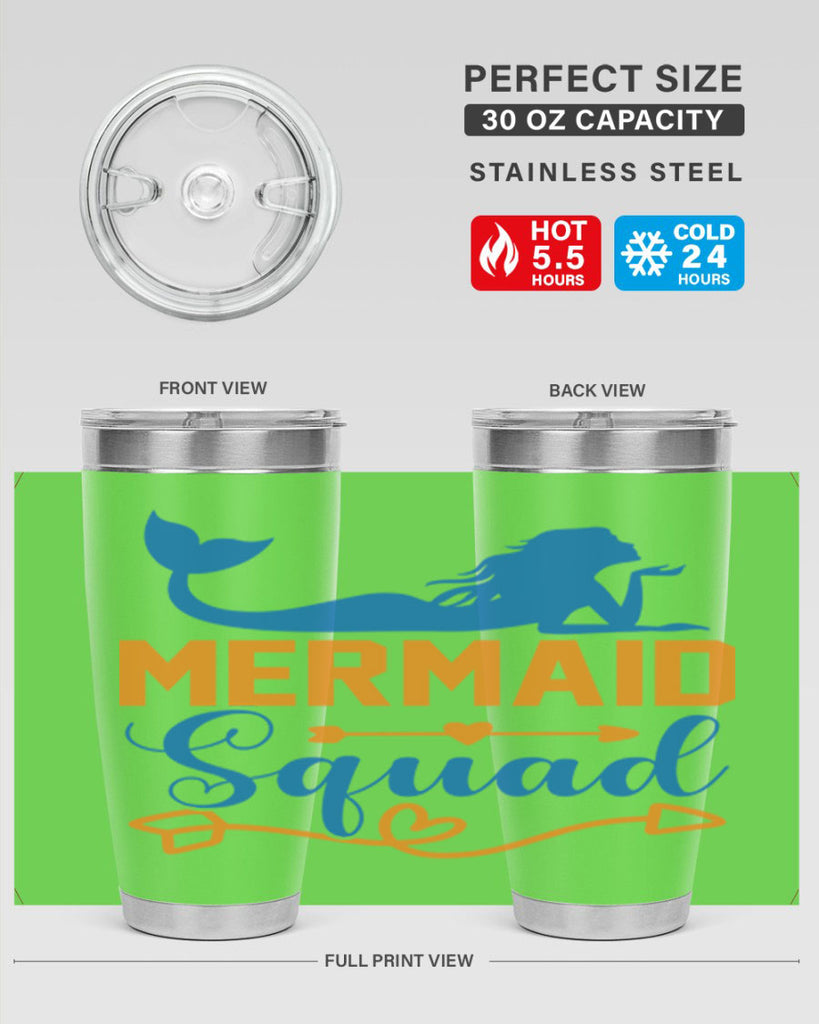 Mermaid Squad 385#- mermaid- Tumbler