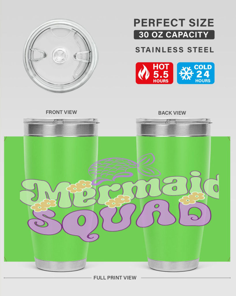 Mermaid Squad 445#- mermaid- Tumbler