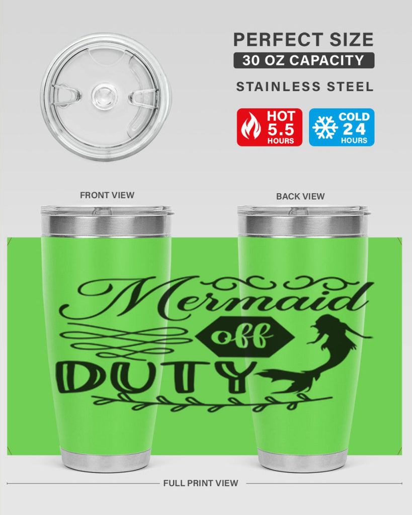 Mermaid off duty 432#- mermaid- Tumbler