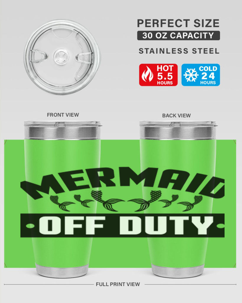 Mermaid off duty 437#- mermaid- Tumbler