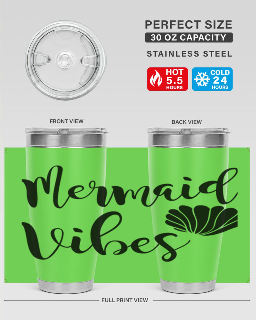 Mermaid vibes 464#- mermaid- Tumbler