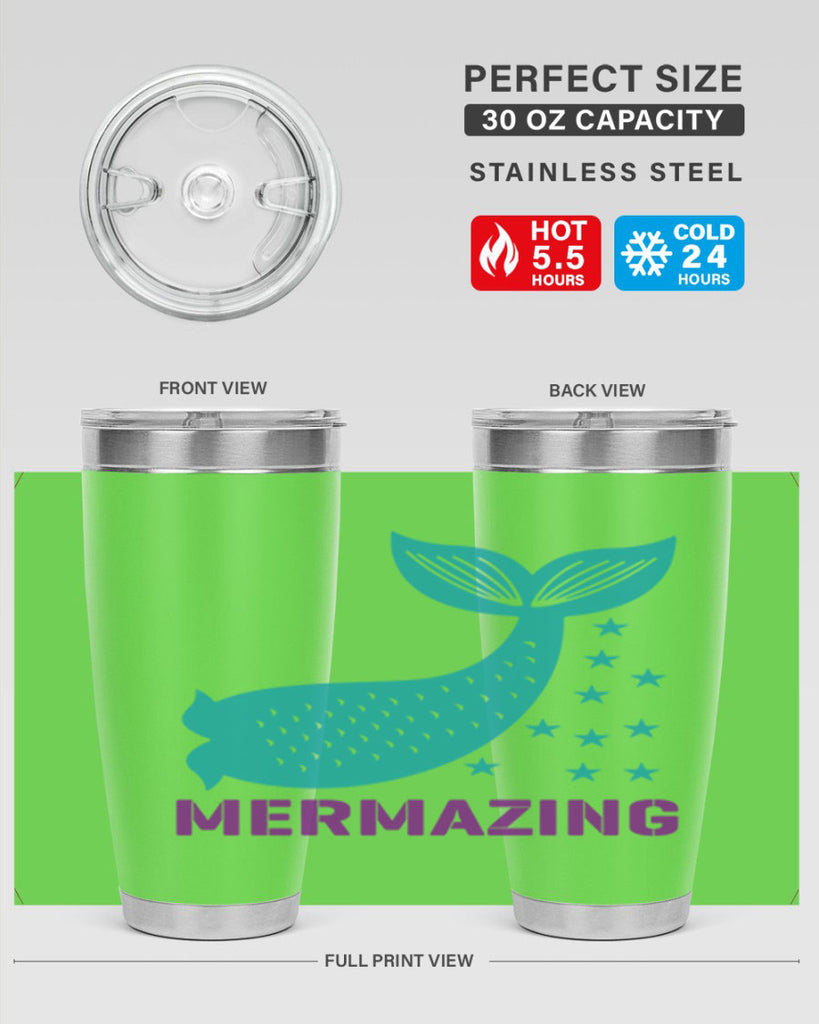 Mermazing 502#- mermaid- Tumbler