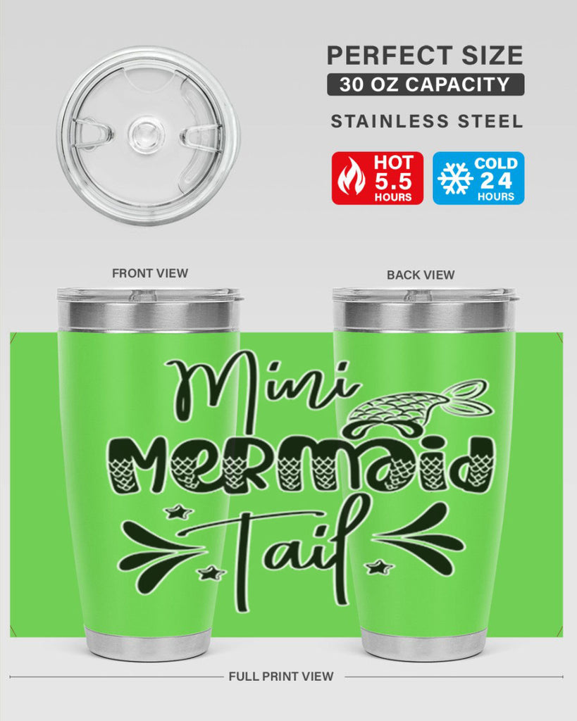 Mini Mermaid Tail 513#- mermaid- Tumbler