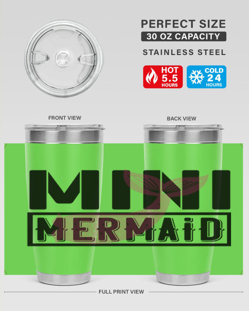 Mini mermaid 504#- mermaid- Tumbler
