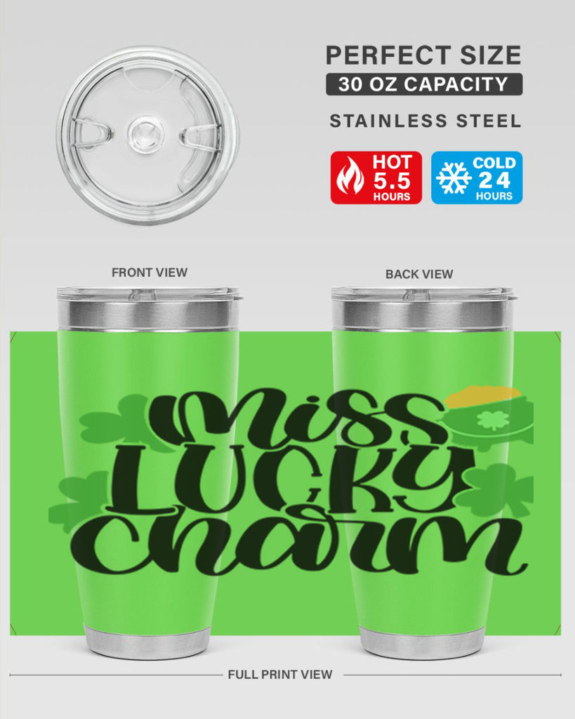 Miss Lucky Charm Style 48#- St Patricks Day- Tumbler