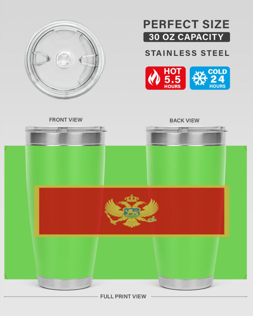 Montenegro 82#- world flags- Tumbler