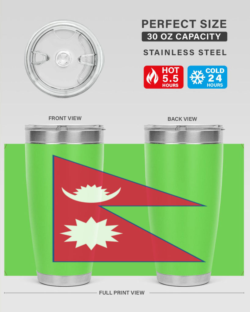 Nepal 76#- world flags- Tumbler