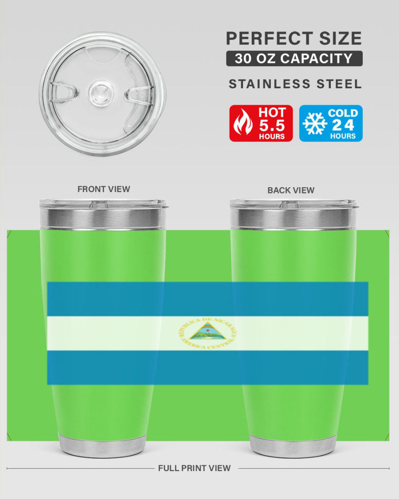 Nicaragua 73#- world flags- Tumbler