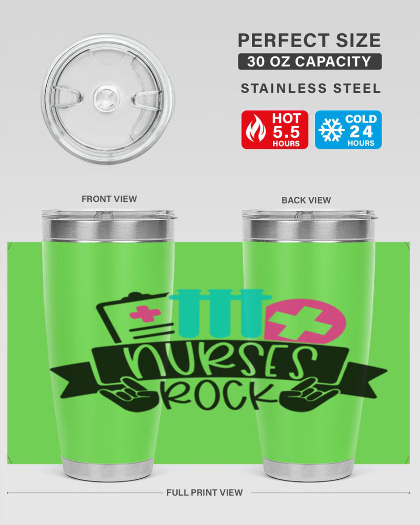 Nurses Rock Style Style 78#- nurse- tumbler