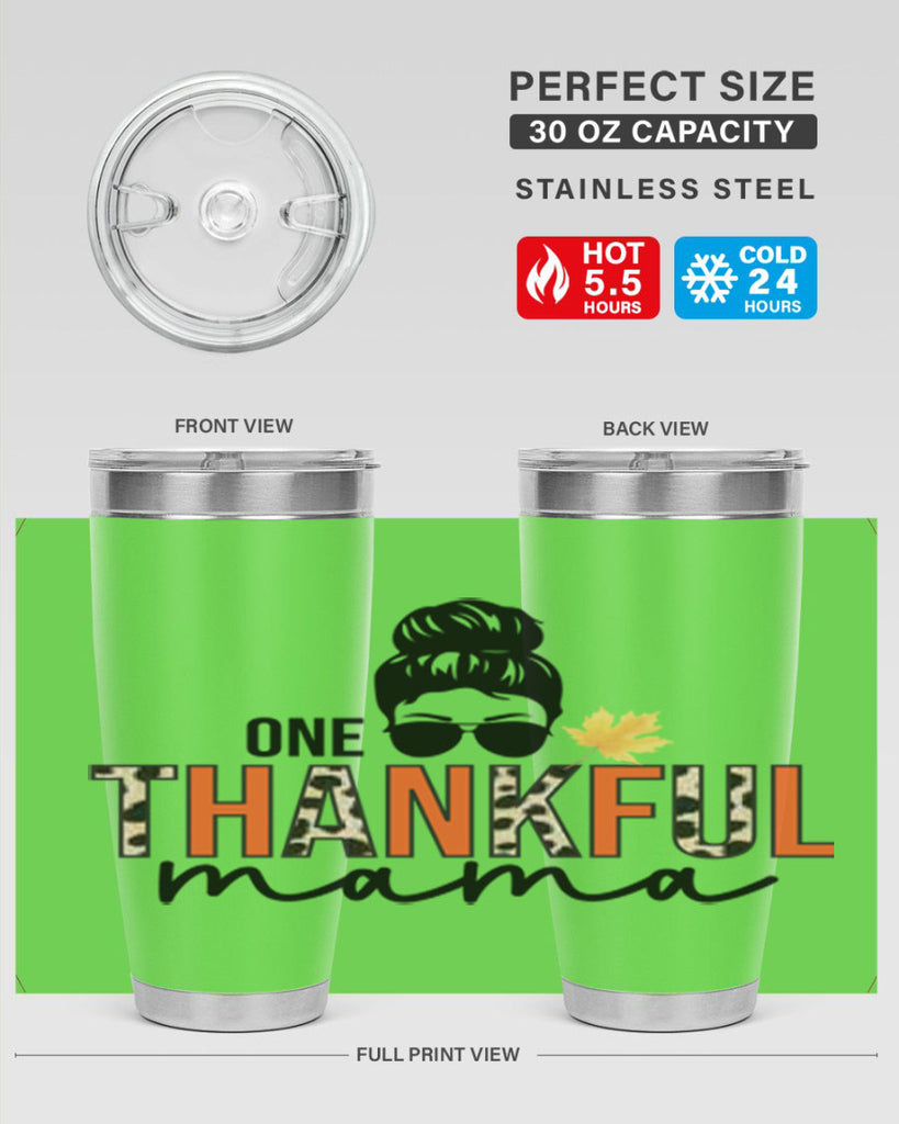 One thankful mama 463#- fall- Tumbler