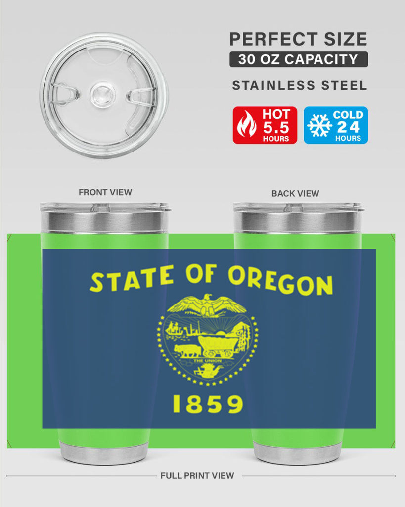 Oregon 15#- Us Flags- Tumbler