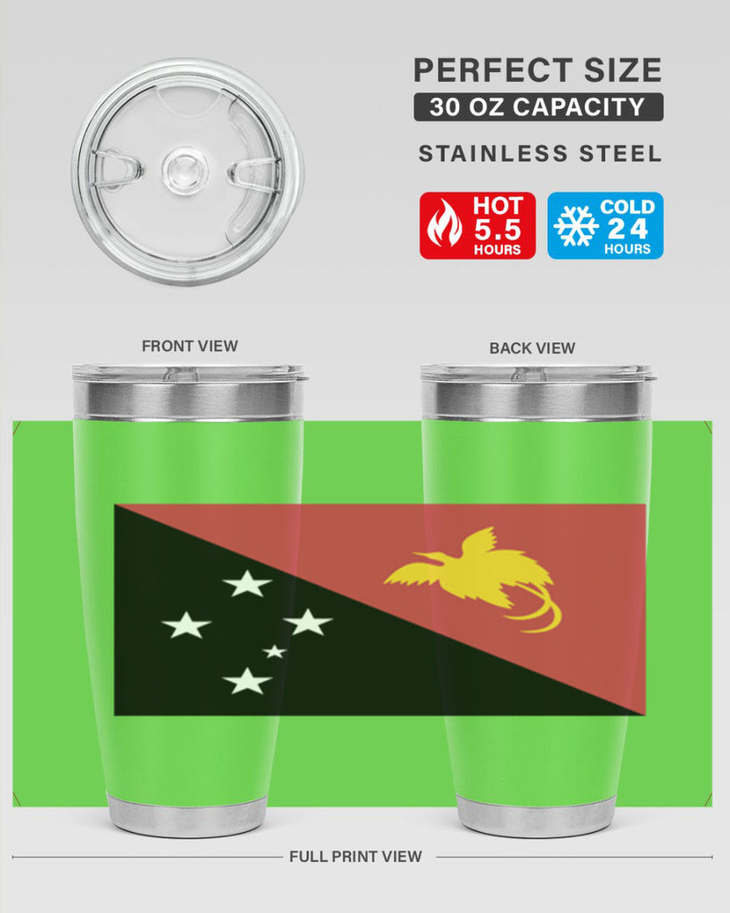 Papua New Guinea 62#- world flags- Tumbler