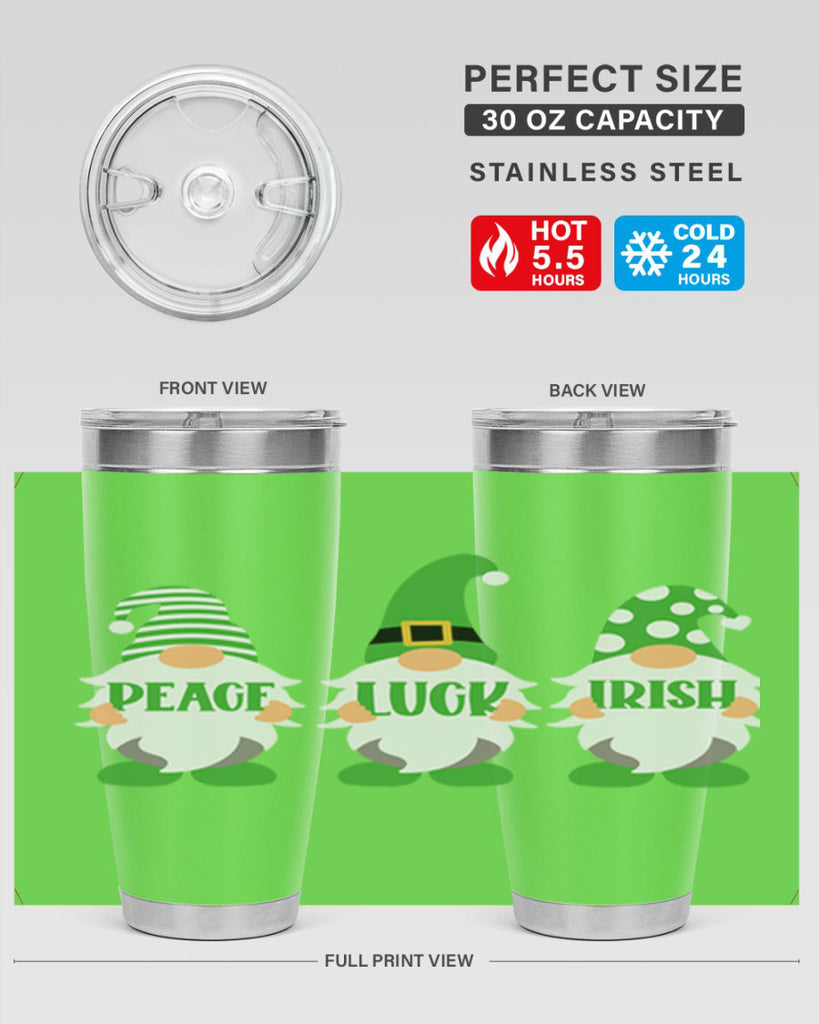 Peace Luck Irish Style 41#- St Patricks Day- Tumbler