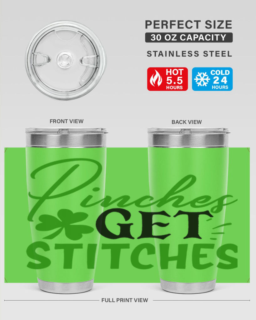 Pinches Get Stitches Style 147#- St Patricks Day- Tumbler