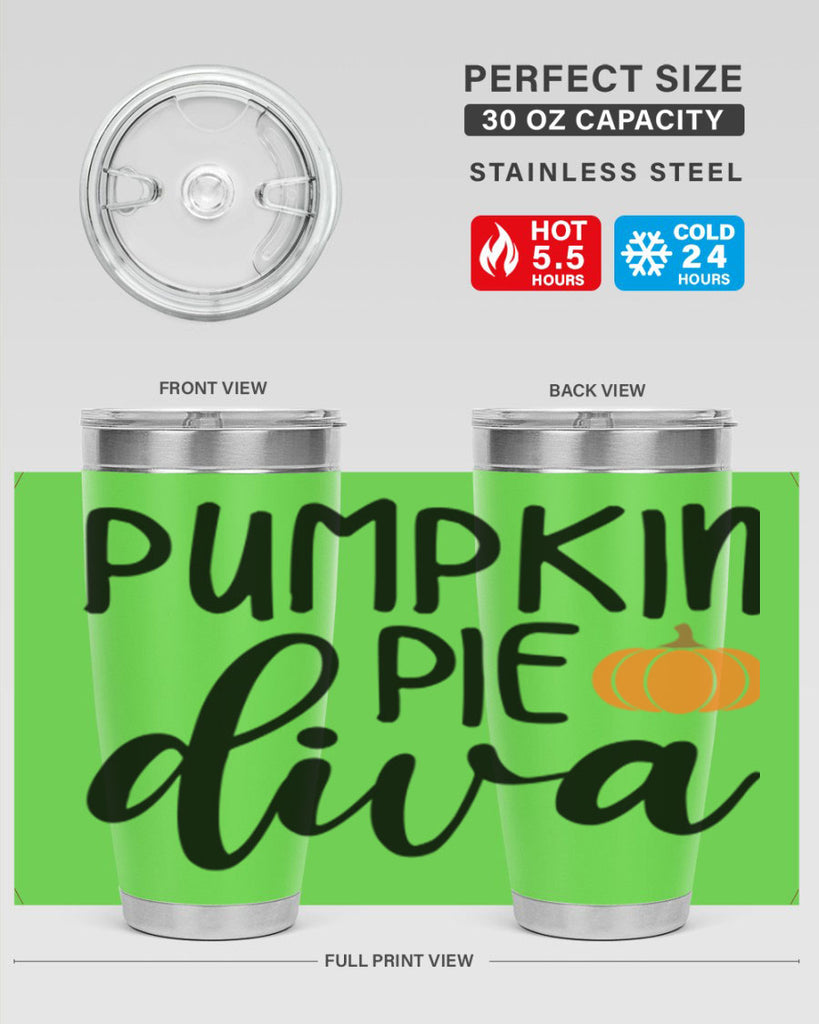Pumpkin Pie Diva 532#- fall- Tumbler