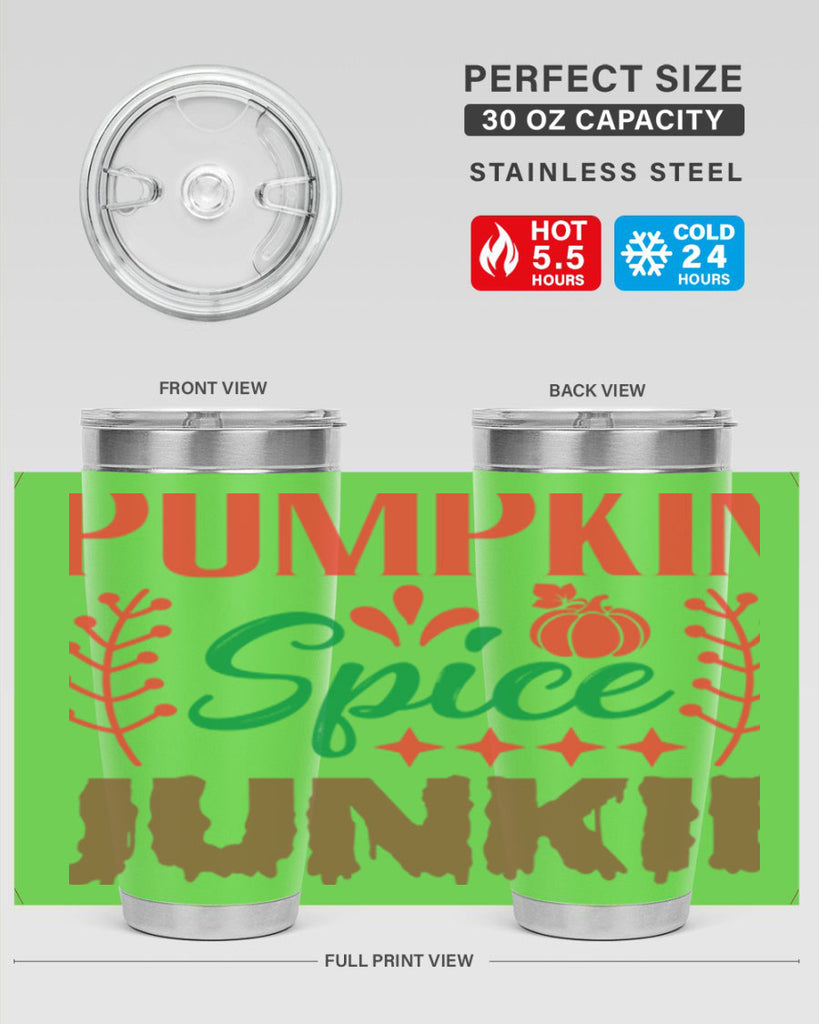 Pumpkin Spice Junkie 547#- fall- Tumbler