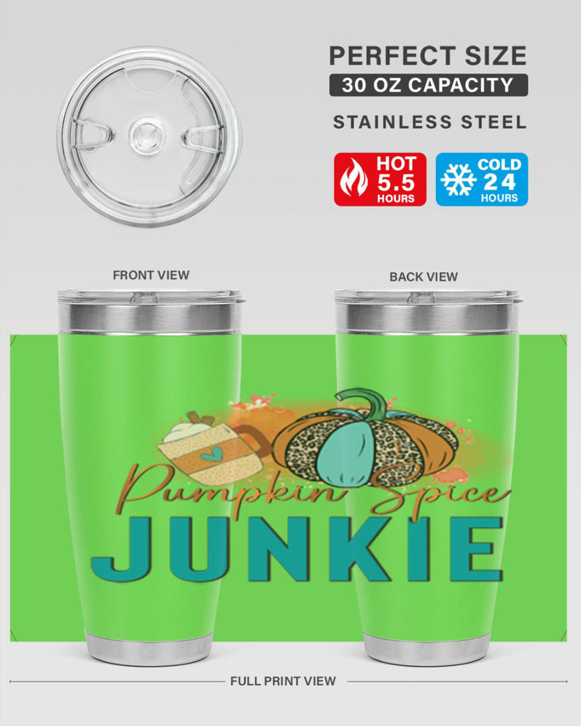 Pumpkin Spice Junkie 550#- fall- Tumbler