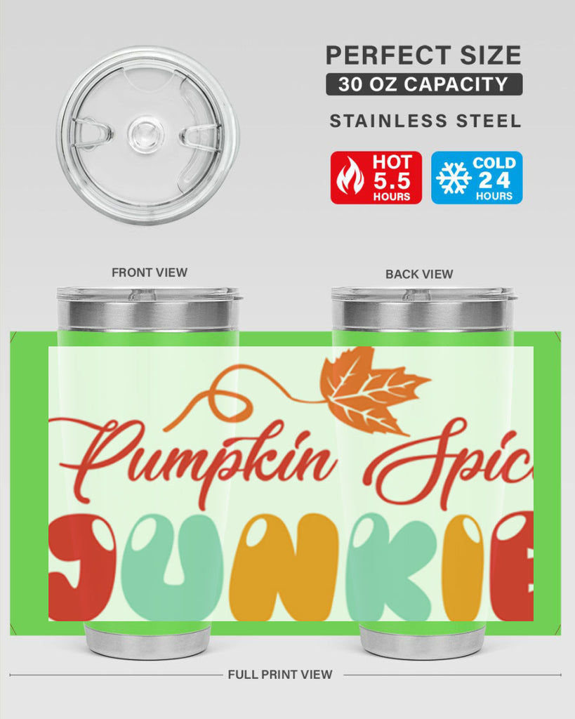 PumpkinSpiceJunkiedesign 569#- fall- Tumbler