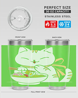 Ramen Cat Kawaii Anime Tee Japanese 280#- anime- Tumbler