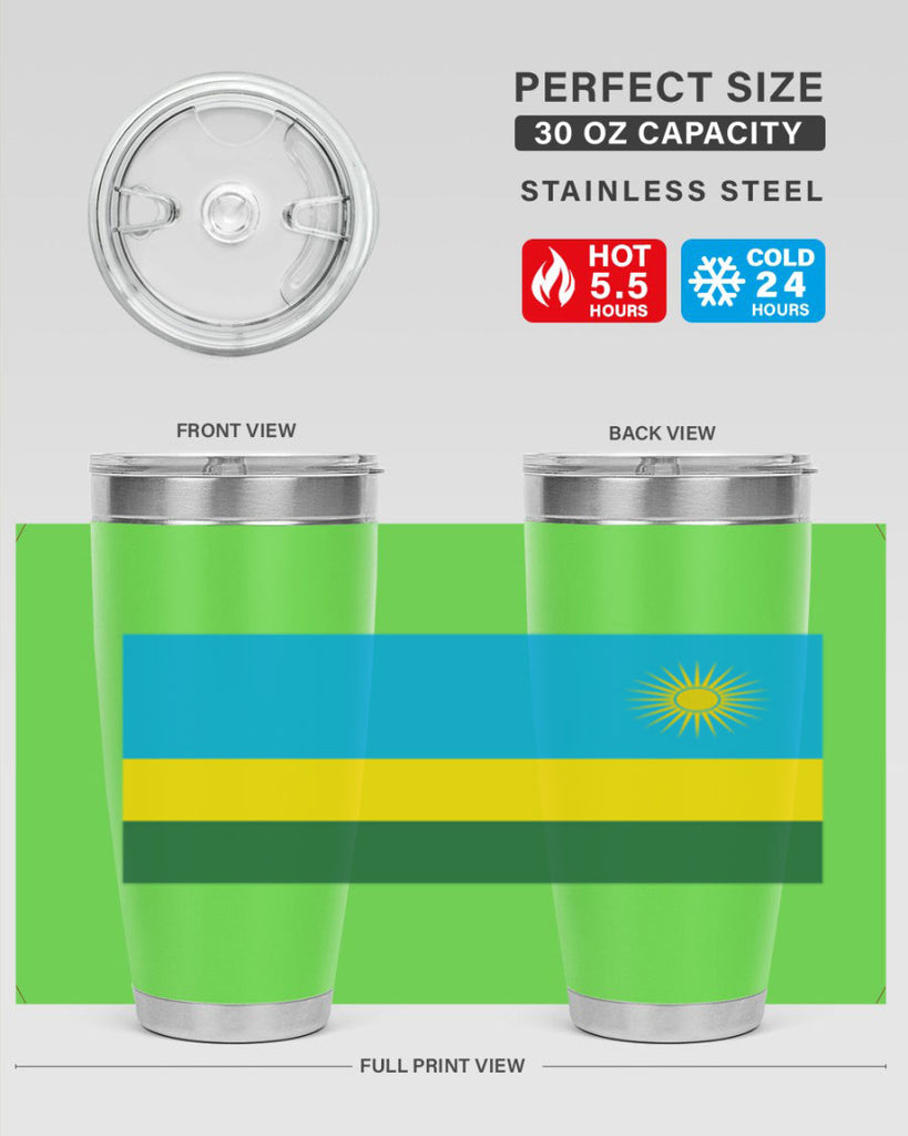 Rwanda 53#- world flags- Tumbler