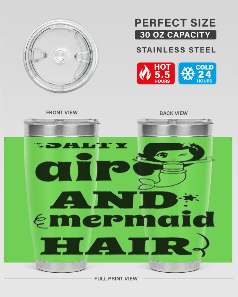 Salty air and mermaid hair 567#- mermaid- Tumbler