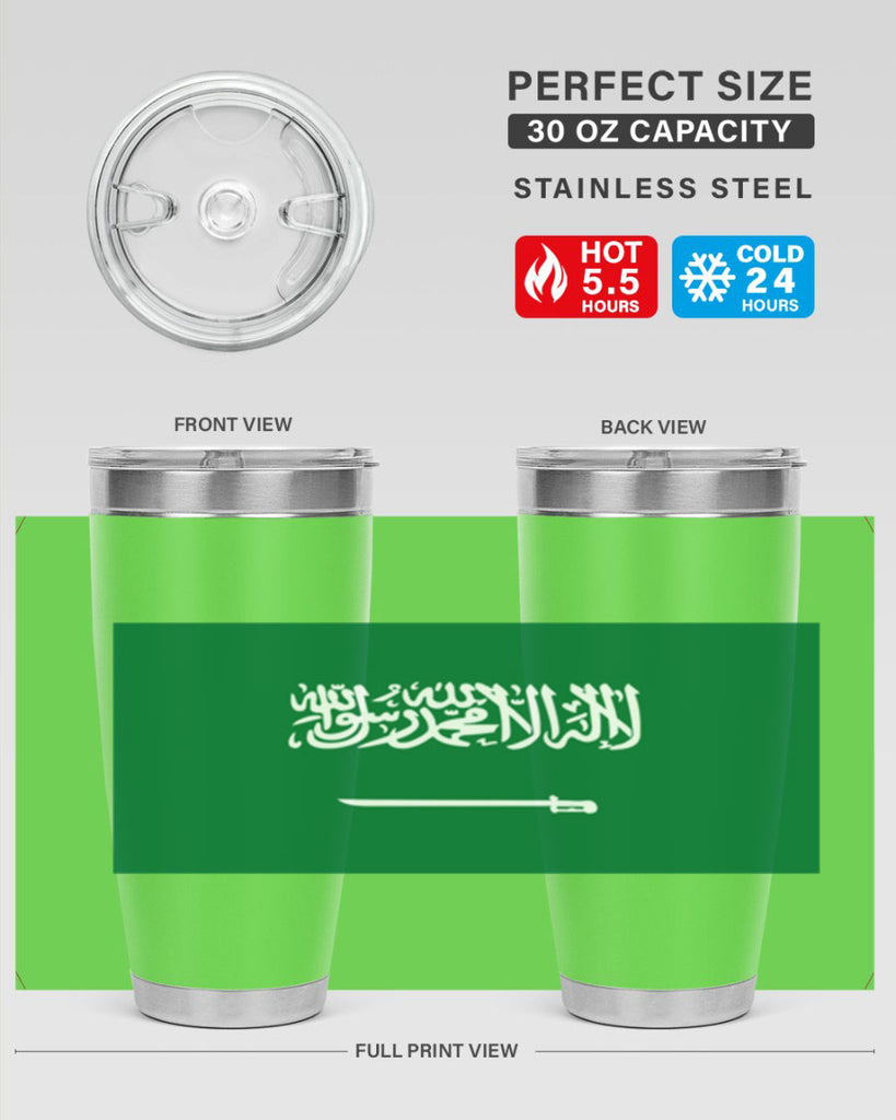 Saudi Arabia 46#- world flags- Tumbler